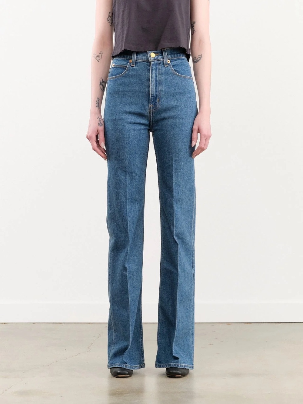 Jamie Haller Crease Jean in Stone Crease 26